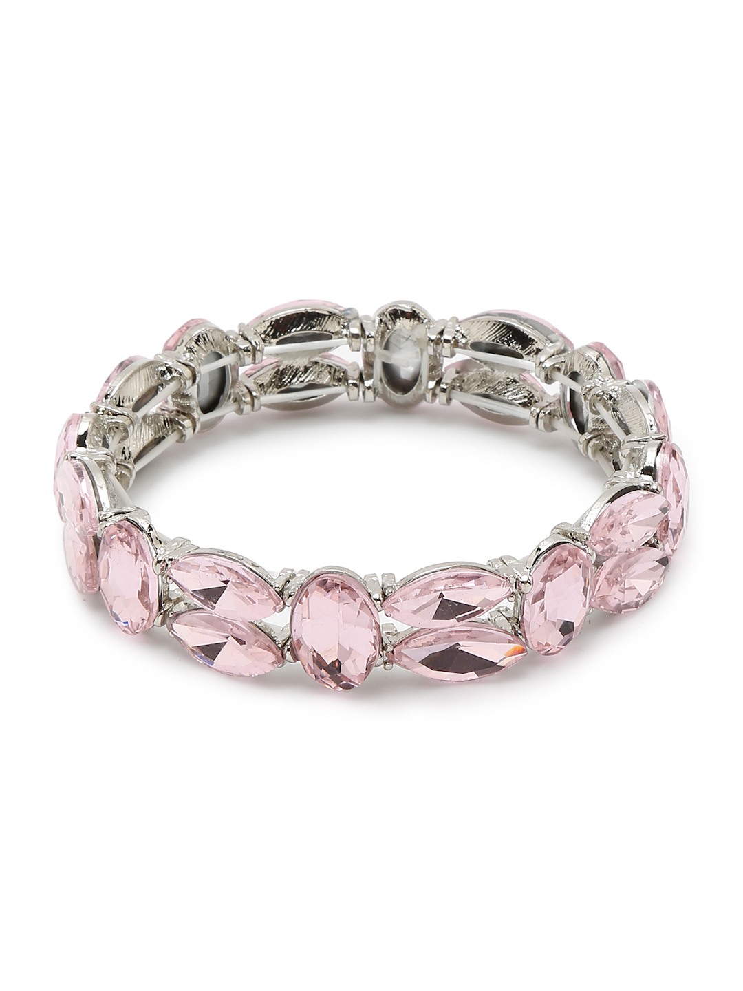 YouBella Jewellery for Women Stylish Celebrity Inspired Crystal Bracelets for Women and Girls