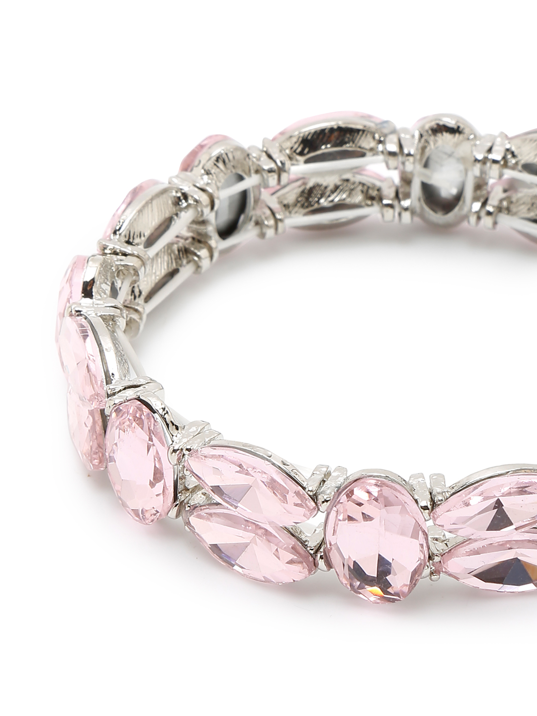 YouBella Jewellery for Women Stylish Celebrity Inspired Crystal Bracelets for Women and Girls