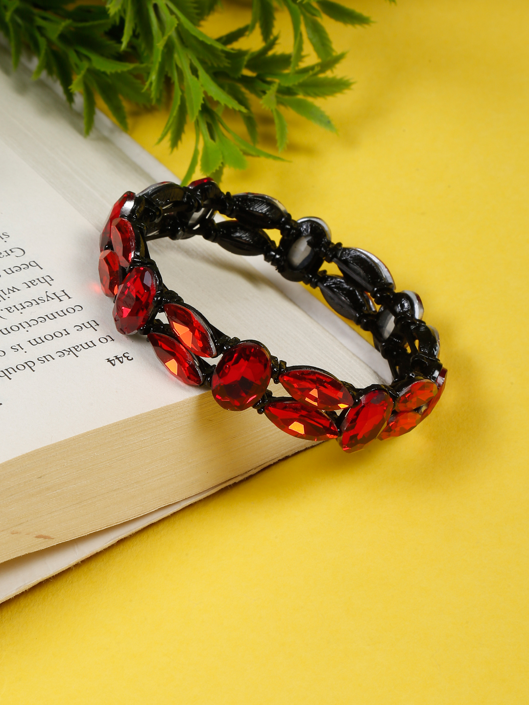 YouBella Jewellery for Women Stylish Celebrity Inspired Crystal Bracelets for Women and Girls