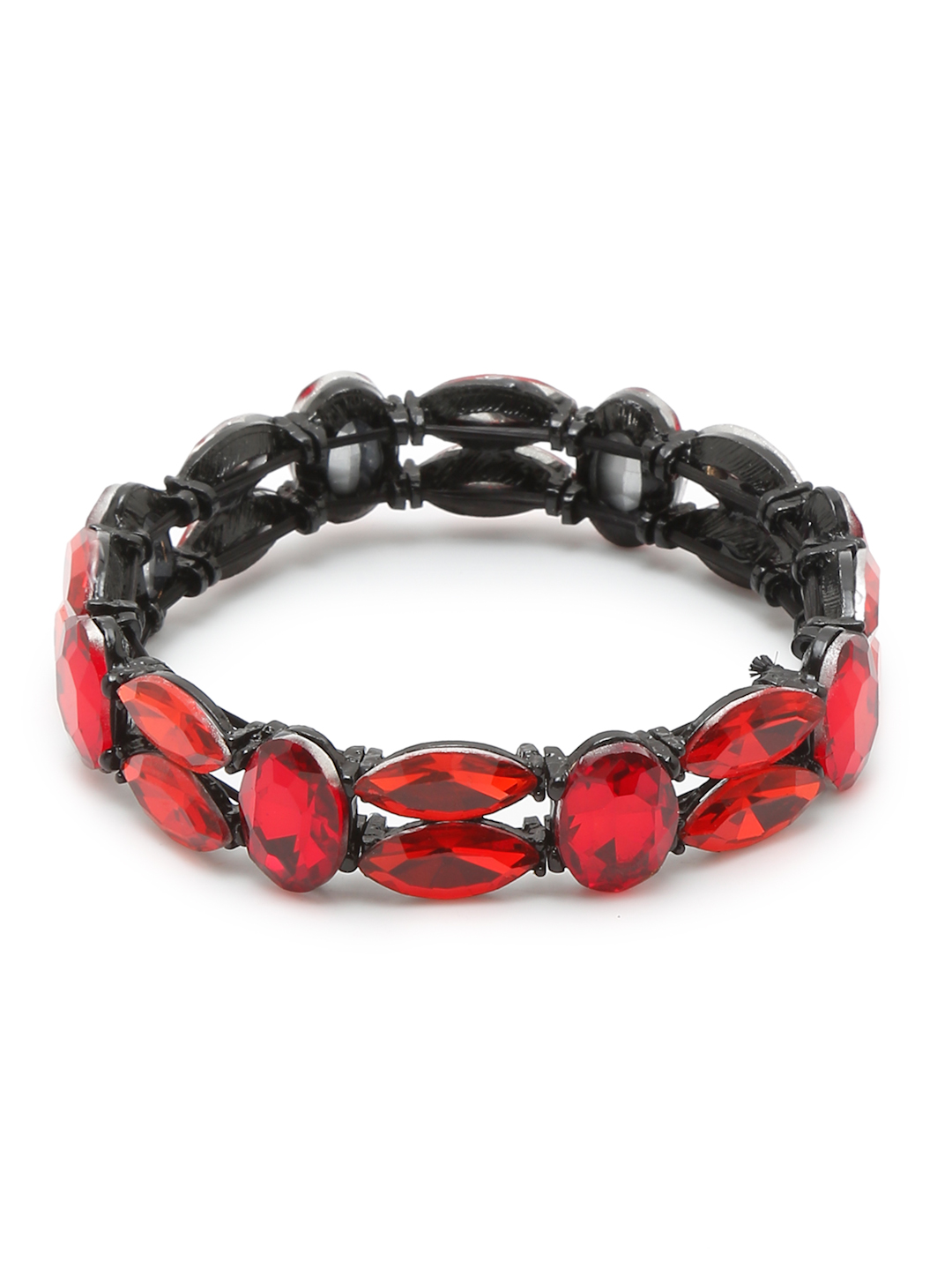 YouBella Jewellery for Women Stylish Celebrity Inspired Crystal Bracelets for Women and Girls