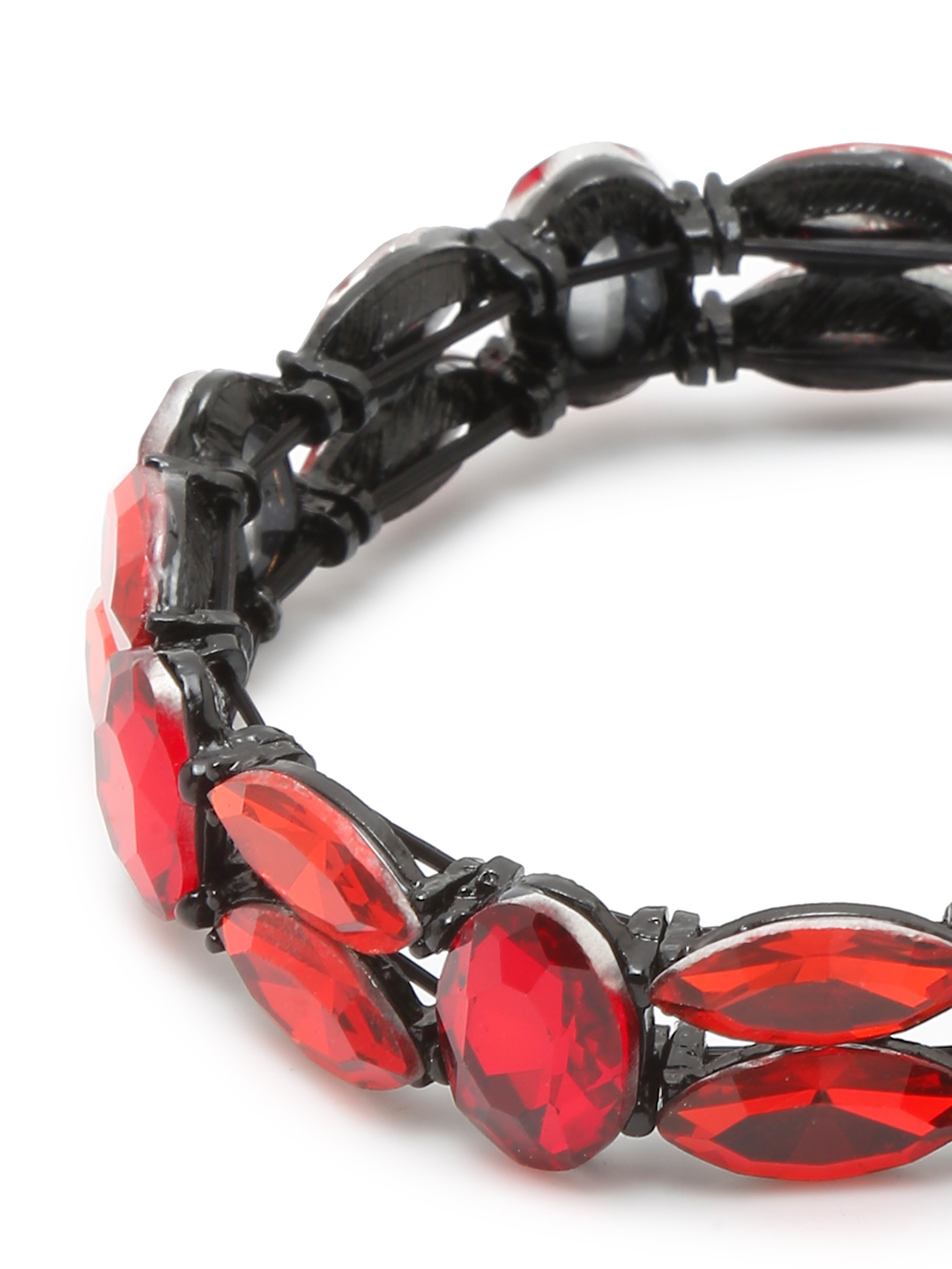 YouBella Jewellery for Women Stylish Celebrity Inspired Crystal Bracelets for Women and Girls