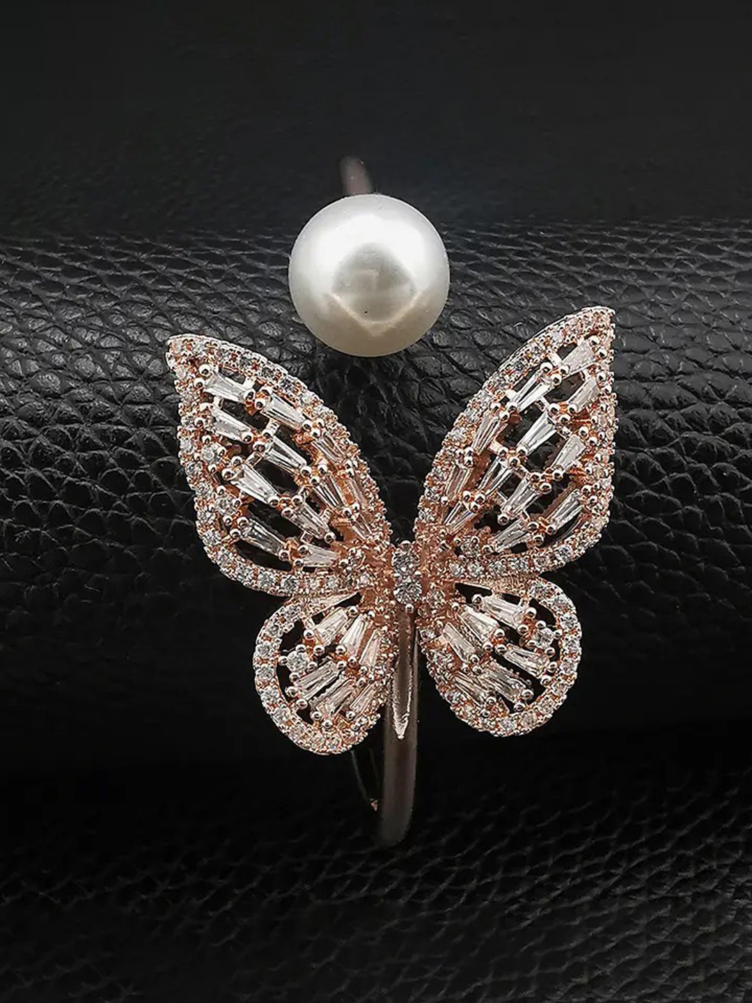 YouBella Jewellery for Women Stylish Celebrity Inspired Crystal Butterfly Shaped Bracelets for Women and Girls