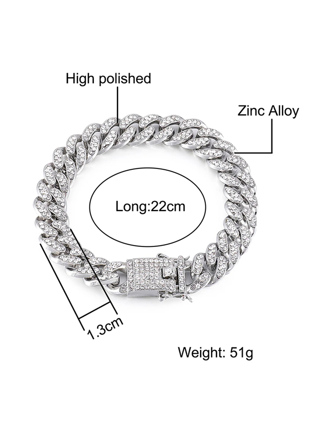 YouBella Jewellery for Men Stylish Celebrity Inspired Cuban Bracelets for Men and Boys