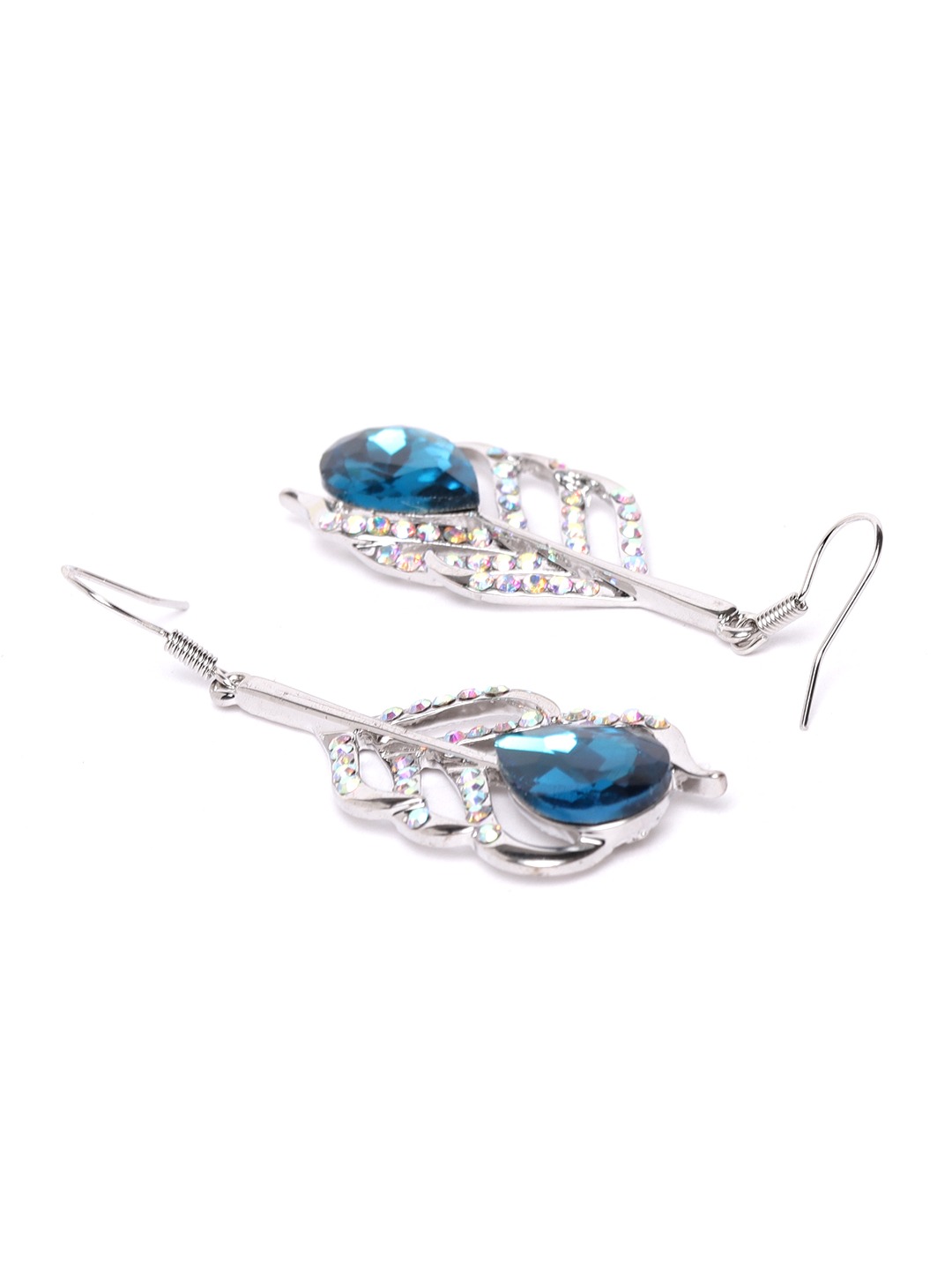 Valentine YouBella Fashion Jewellery Lord Krishna Crystal Combo Pendant Necklace Set, Bangle Bracelet and Fancy Earrings for Women and Girls