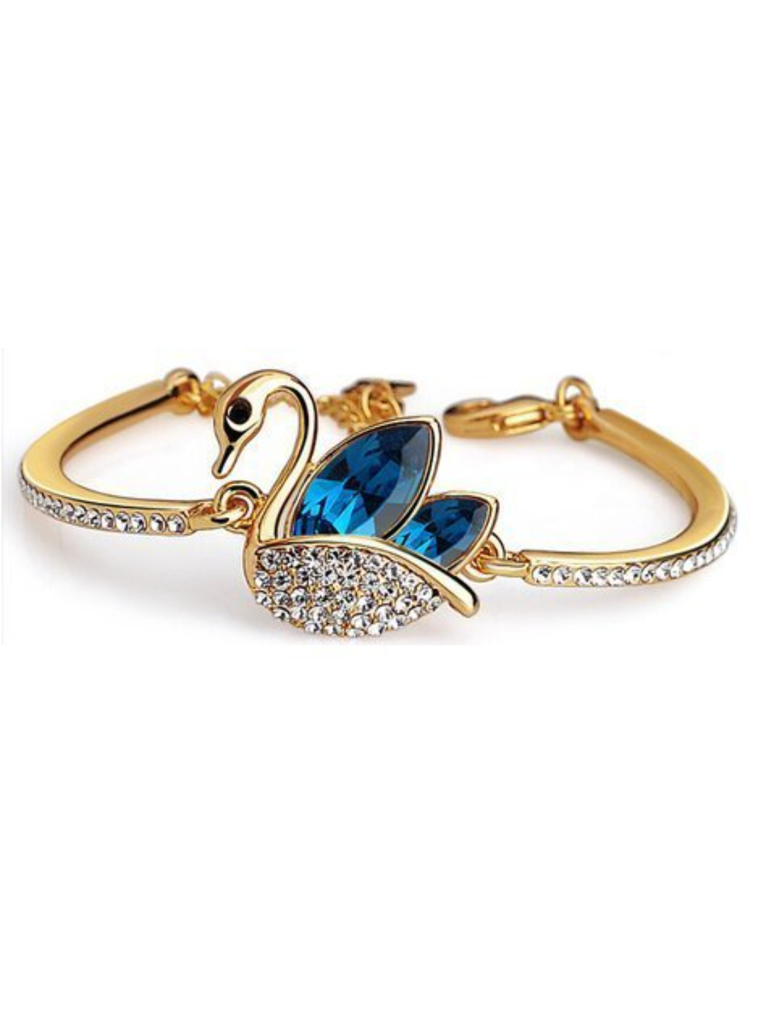 Valentine Gifts : YouBella Jewellery Valentine Collection Crystal Combo of Pendant Necklace Set and Bangle Bracelet for Girls and Women