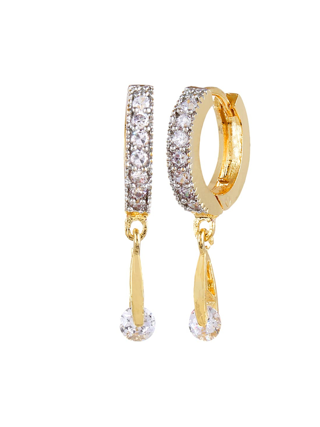 YouBella Fancy Drop Gold Plated Bali Earrings
