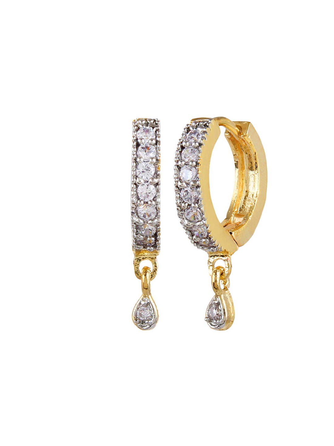 YouBella Combo of Fancy Drop and Gold Plated Bali Earrings