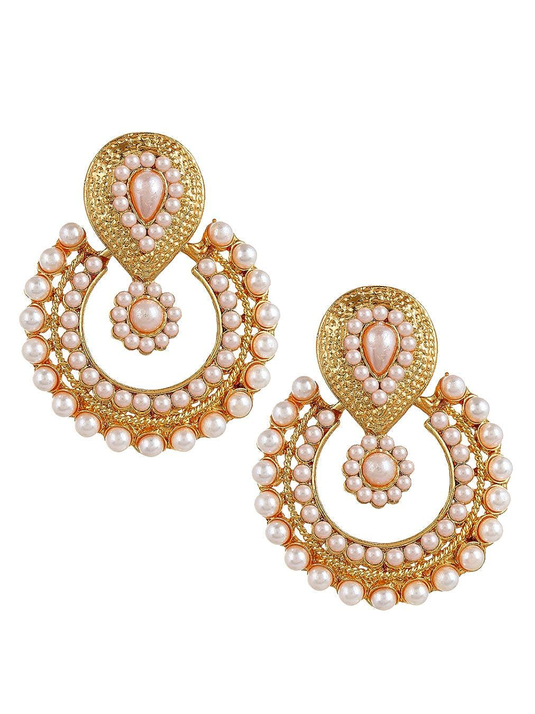 YouBella Designer Traditional Pearl Earrings