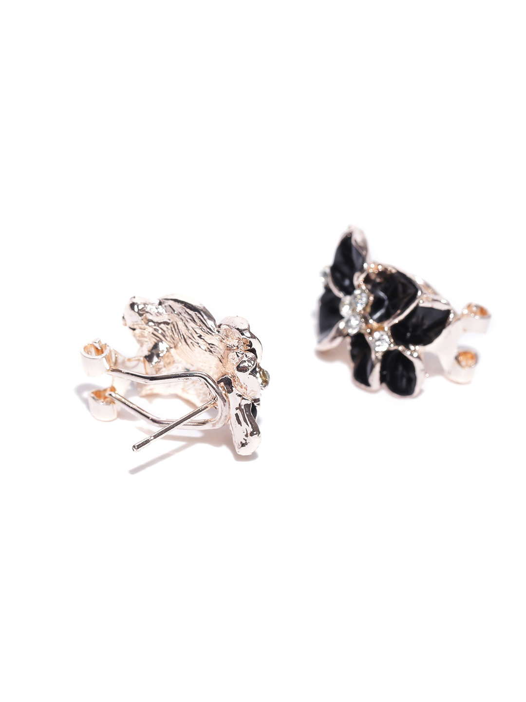YouBella Black Gold-Plated Stone Studs