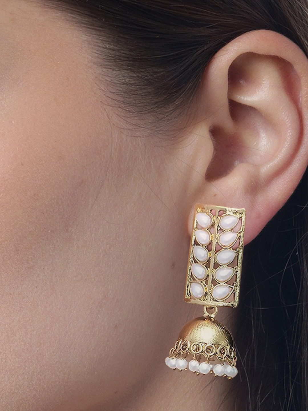 YouBella Jewellery Pearl Jhumki Earrings For Girls and Women