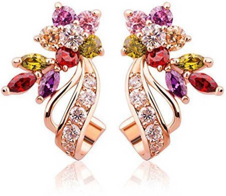 YouBella Earrings for women stylish Jewellery Crystal Party Wear Earrings for Girls and Women (Style 2)
