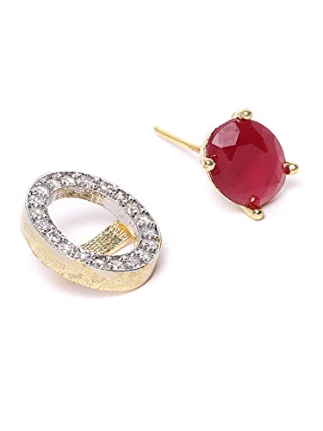 YouBella Combo of 2 6-In-1 Changeble Alloy Gold Earrings Jewellery for Girls/Women