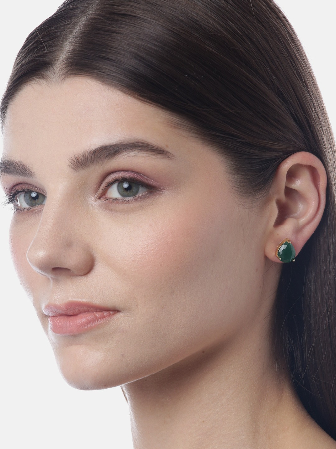 YouBella Set of 6 Gold-Plated Stone-Studded Studs