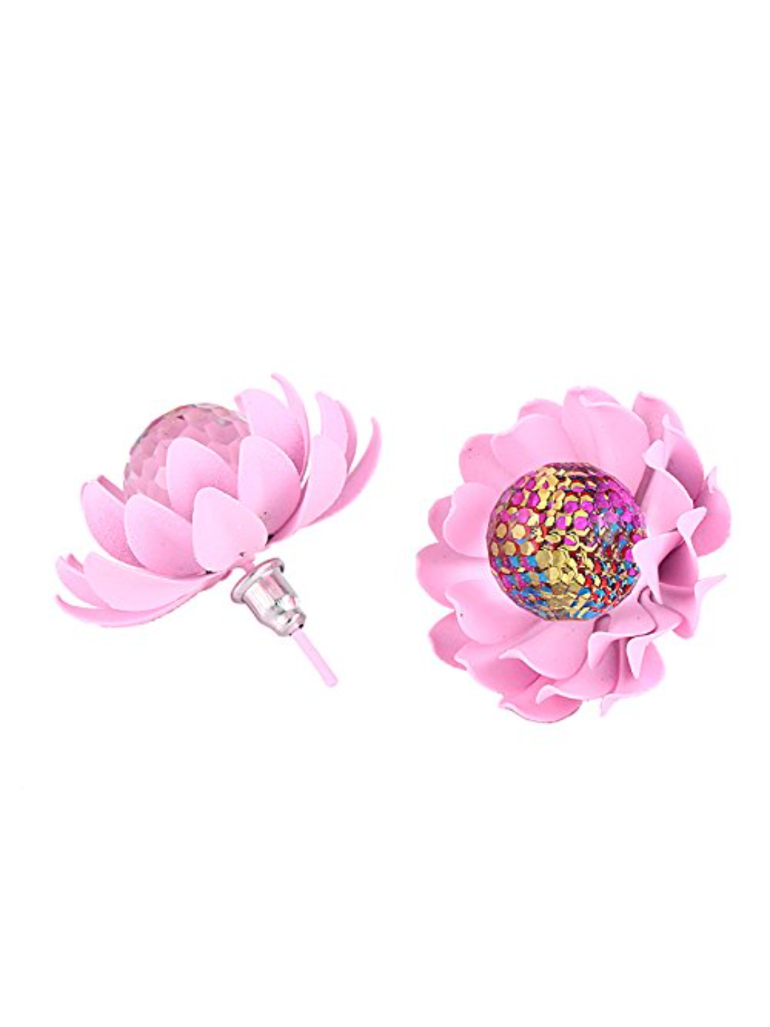 Best Valentine Gifts : YouBella Jewellery Presents Gracias Collection Floral Earrings for Girls and Women (Light Pink)