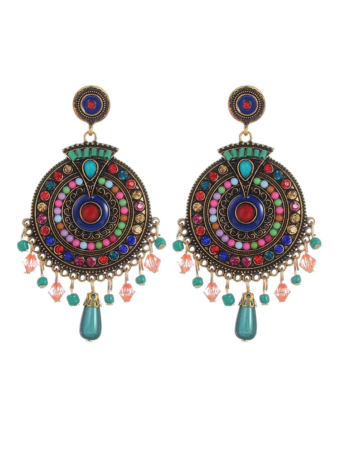 YouBella Jewellery Bohemian Multi-Color Earrings for Girls and Women