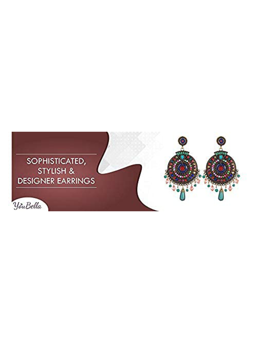 YouBella Jewellery Bohemian Multi-Color Earrings for Girls and Women