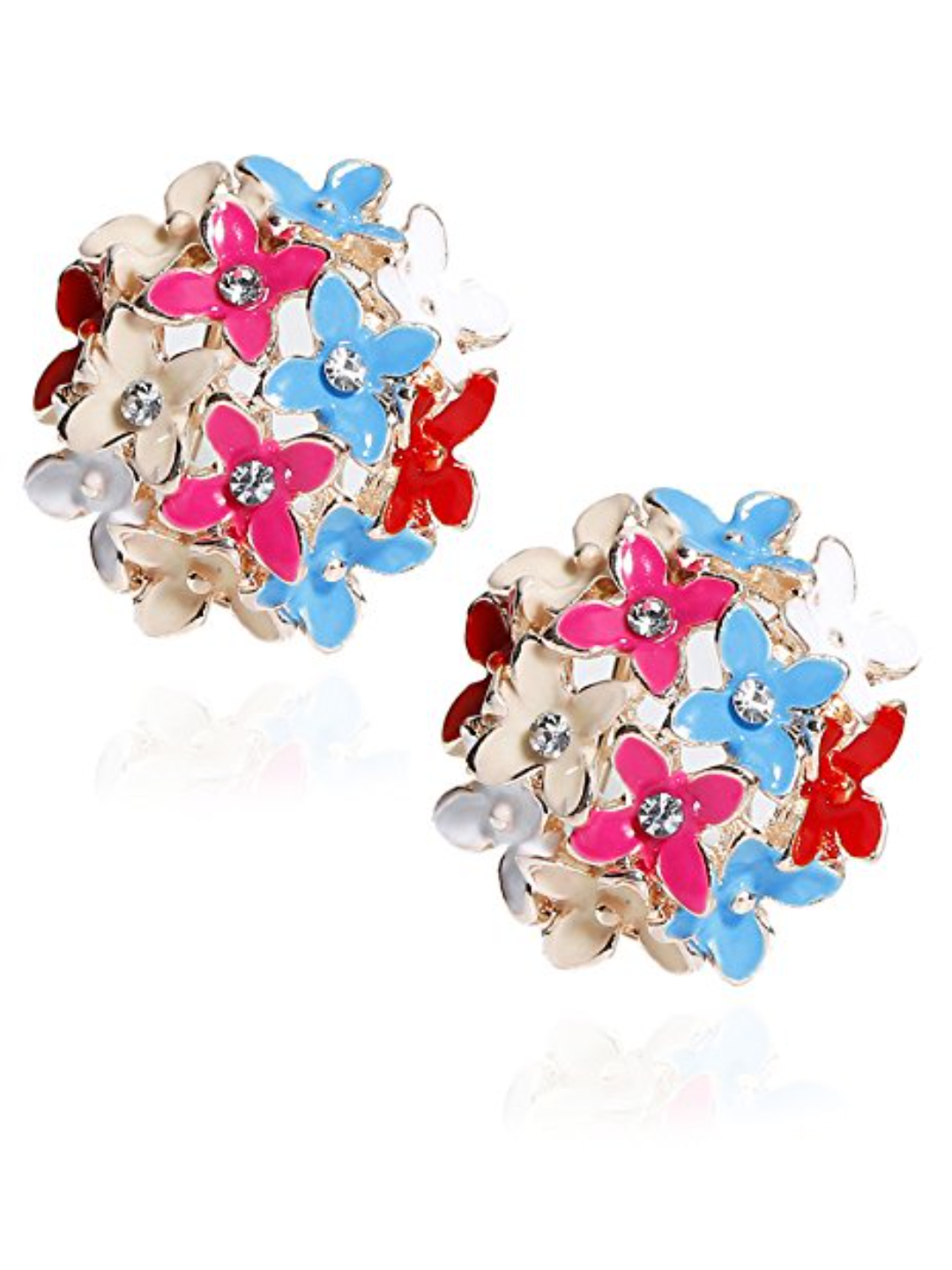YouBella Jewellery Presents Gracias Collection Floral Earrings for Girls and Women (Multi-Color 3)