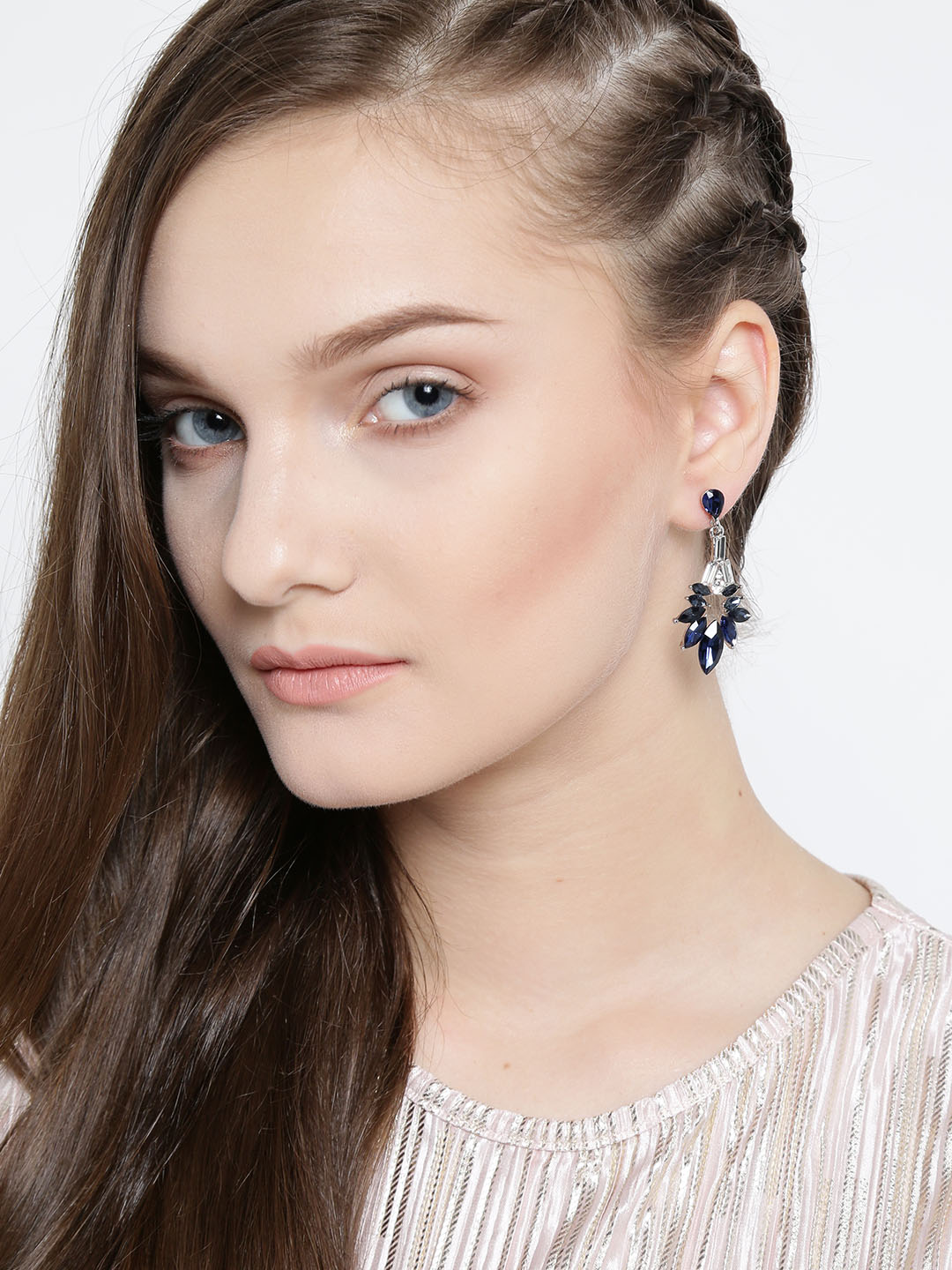 YouBella Jewellery Valentine Collection Earrings for Girls and Women (BLUE)