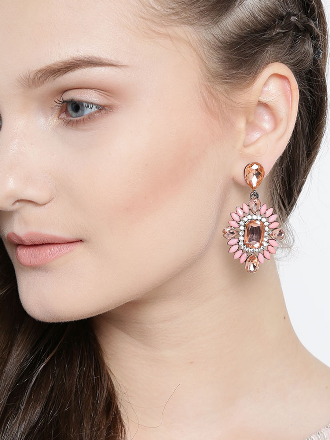 YouBella Jewellery Valentine Collection Earings Earrings for Girls and Women (PINK)