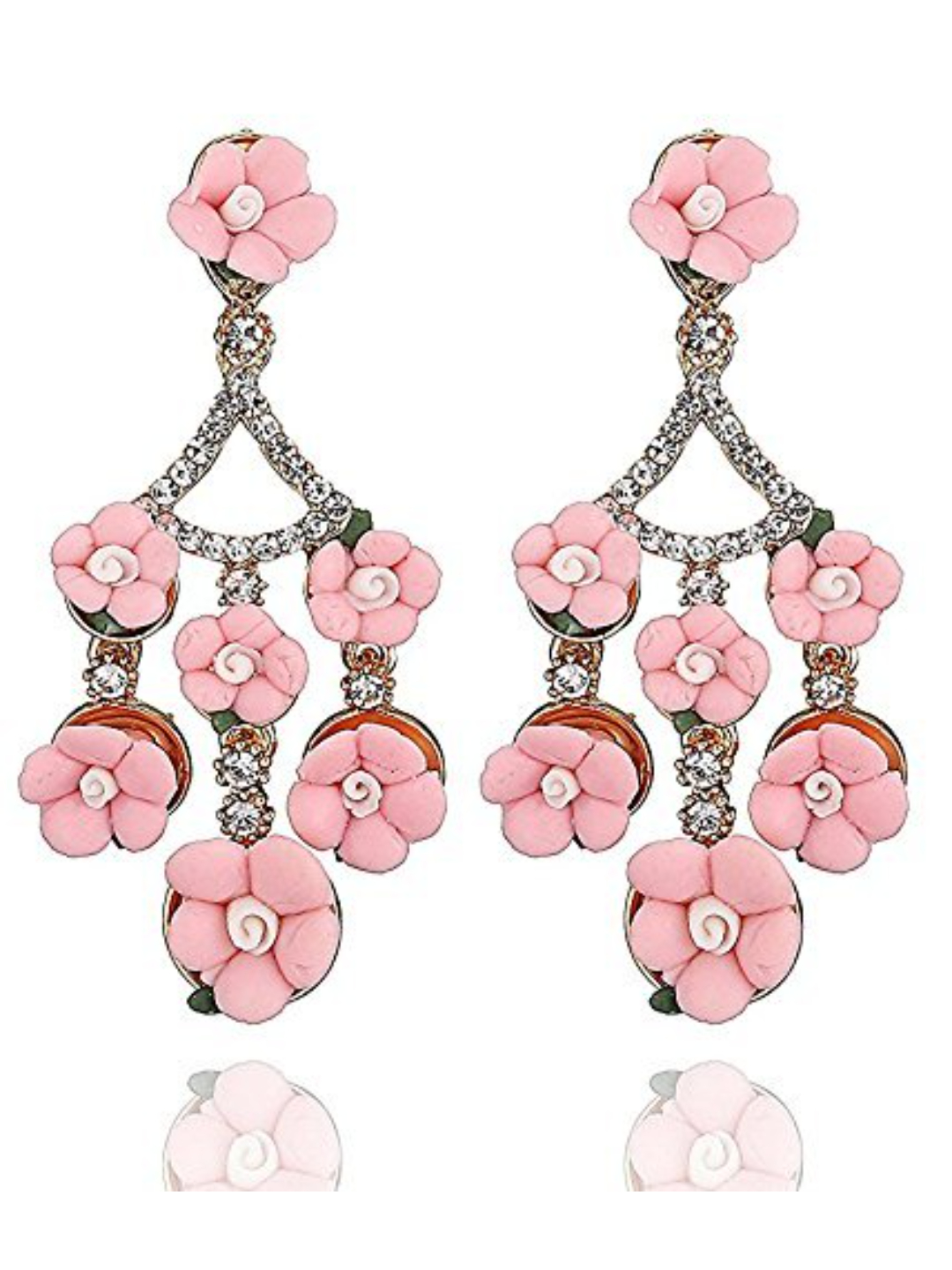 YouBella Jewellery Crystal Floral Earrings For Girls and Women