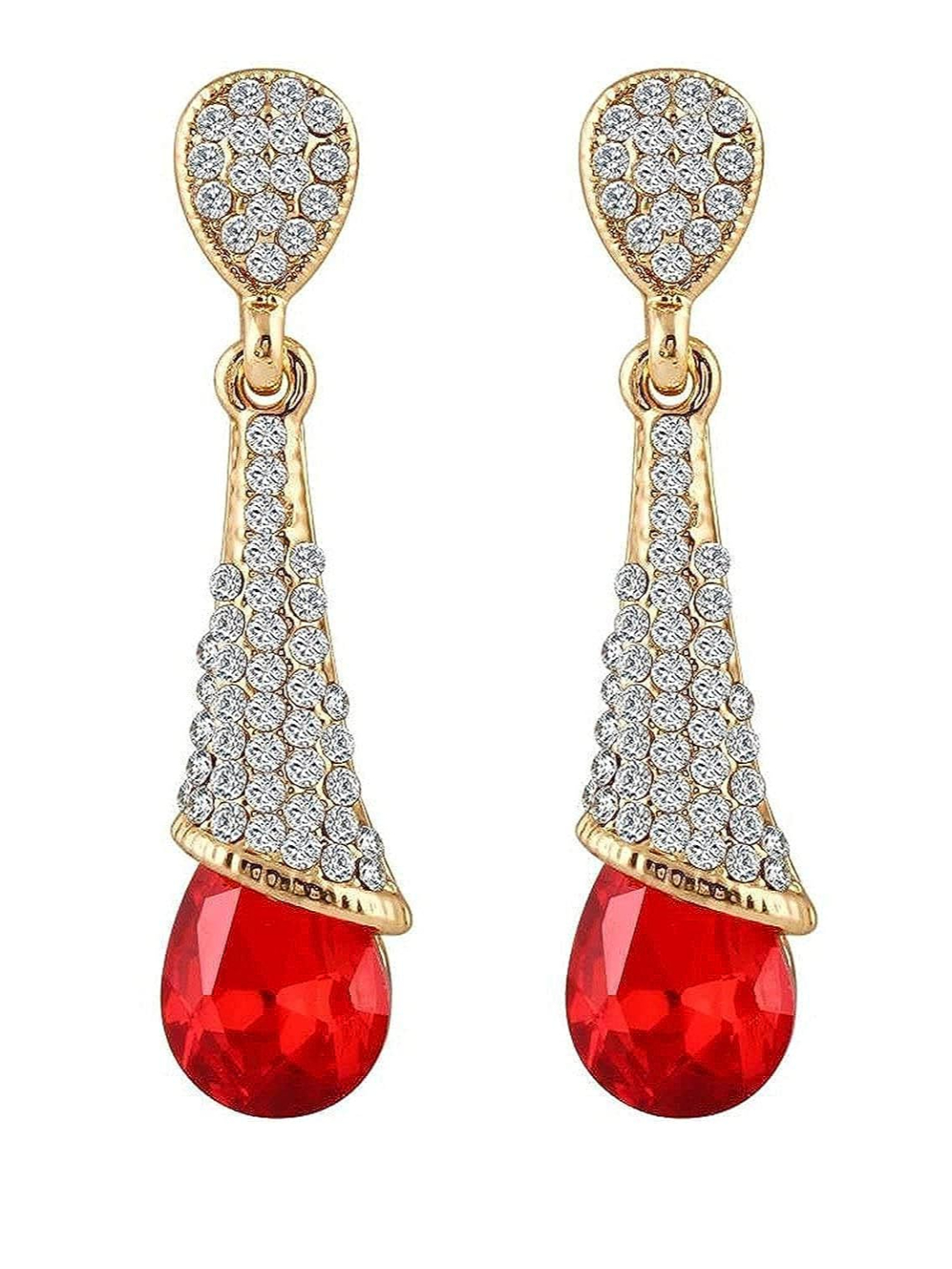 YouBella Fashion Jewellery Summer Special Crystal Earrings for Girls and Women