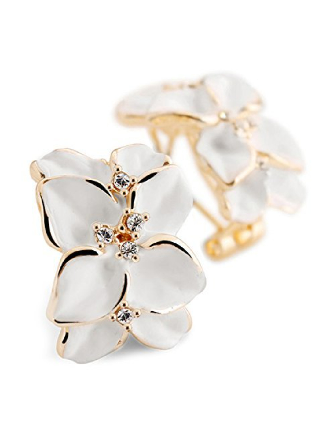 YouBella Fashion Jewellery Earrings for Women Traditional Earrings Tops for Girls and Women (WHITE)