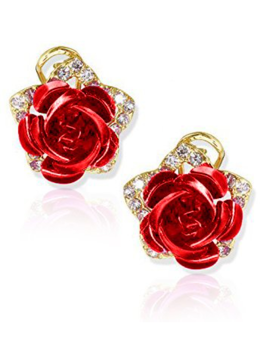 YouBella Jewellery Crystal Floral Earrings For Girls and Women