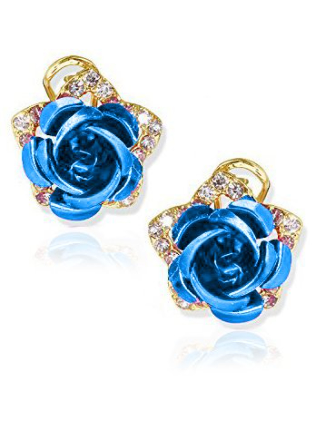 YouBella Jewellery Crystal Floral Earrings For Girls and Women