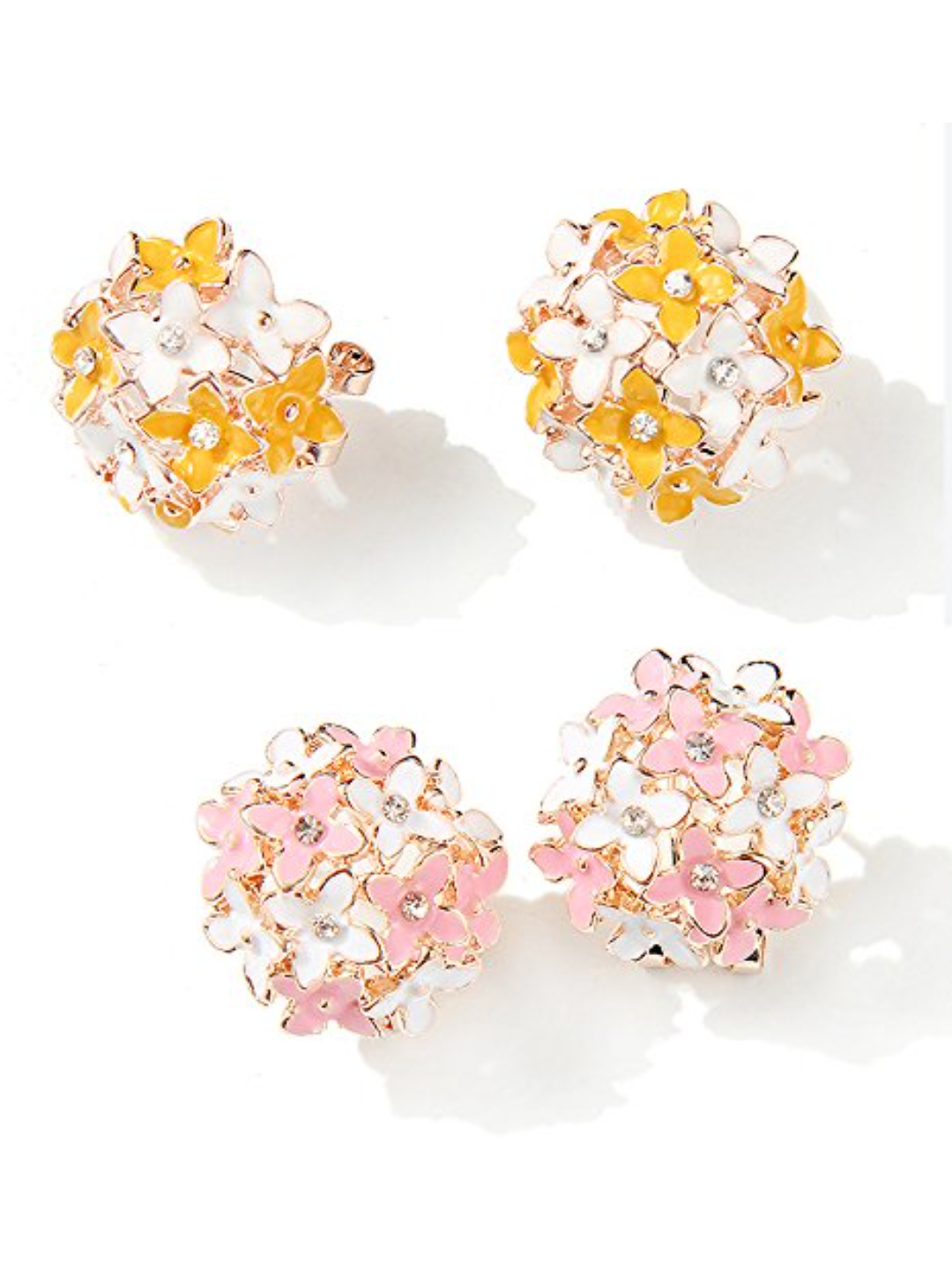 YouBella Jewellery Presents Gracias Collection Floral Earrings Tops for Girls and Women (Combo-3)