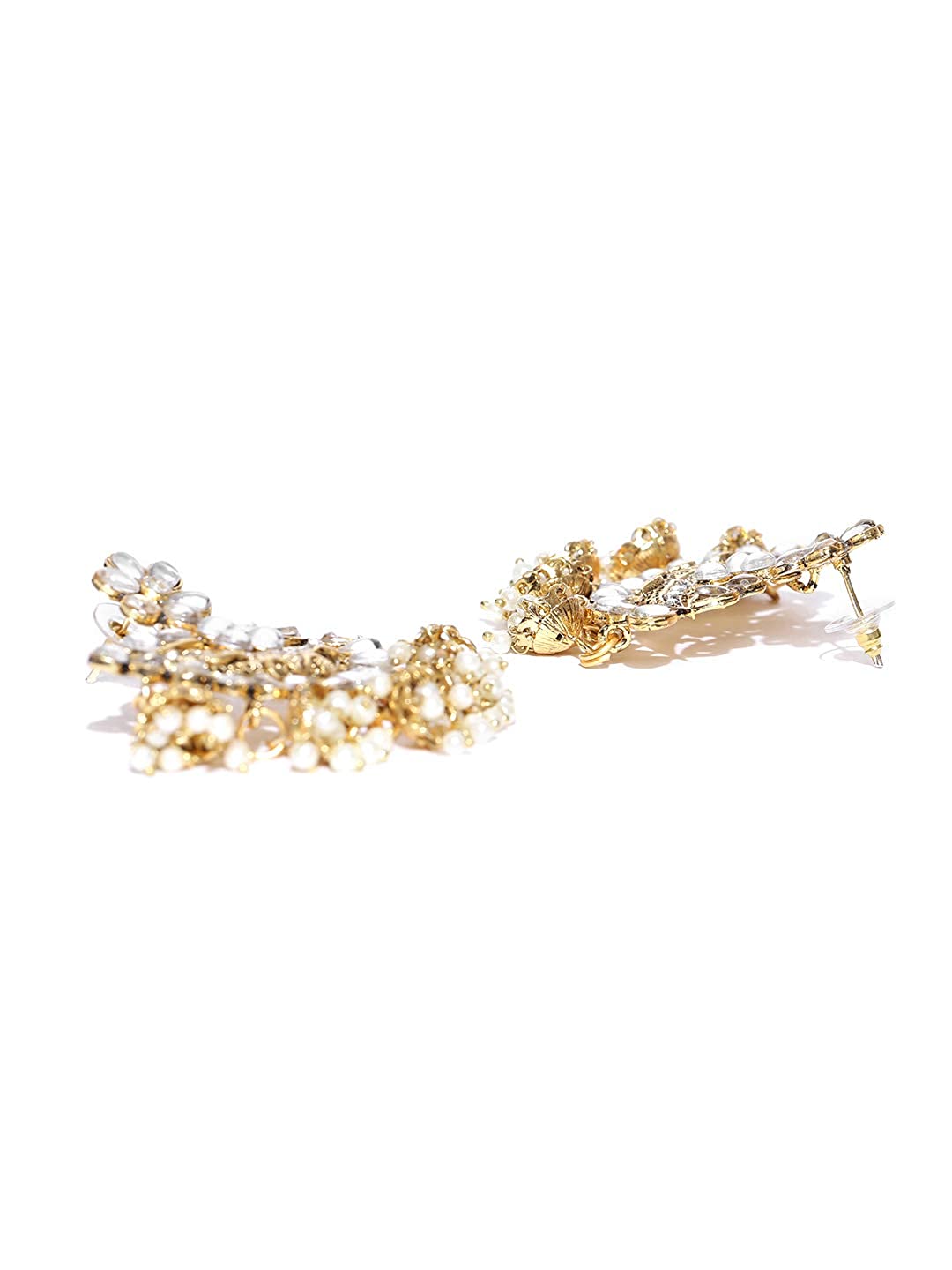 YouBella Jewellery Gold Plated Pearl Jhumka/Jhumki Earrings for Women Traditional Earrings for Girls (Style 1)