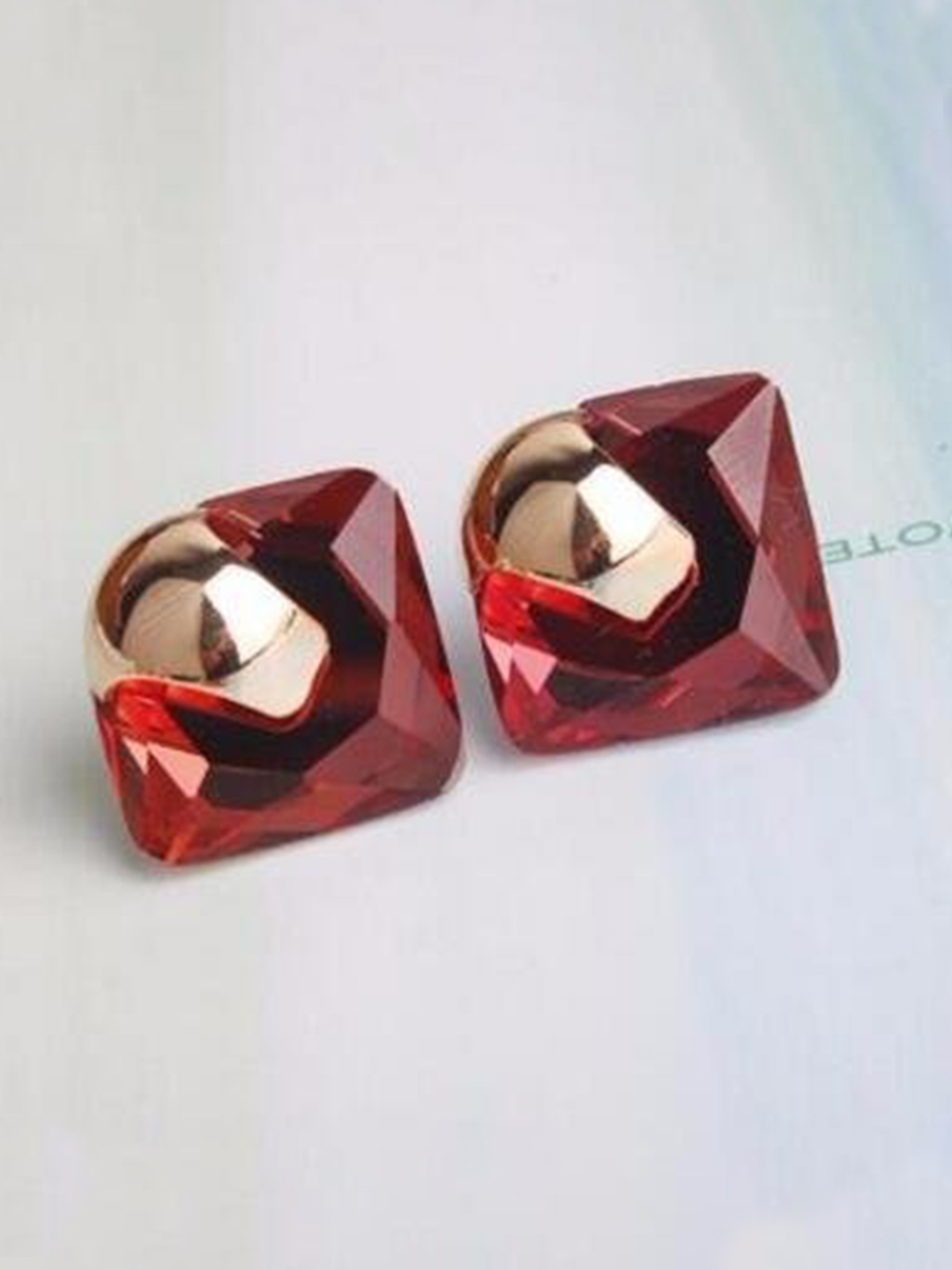 YouBella Jewellery Crystal Geometric Gold Plated Earrings For Girls and Women