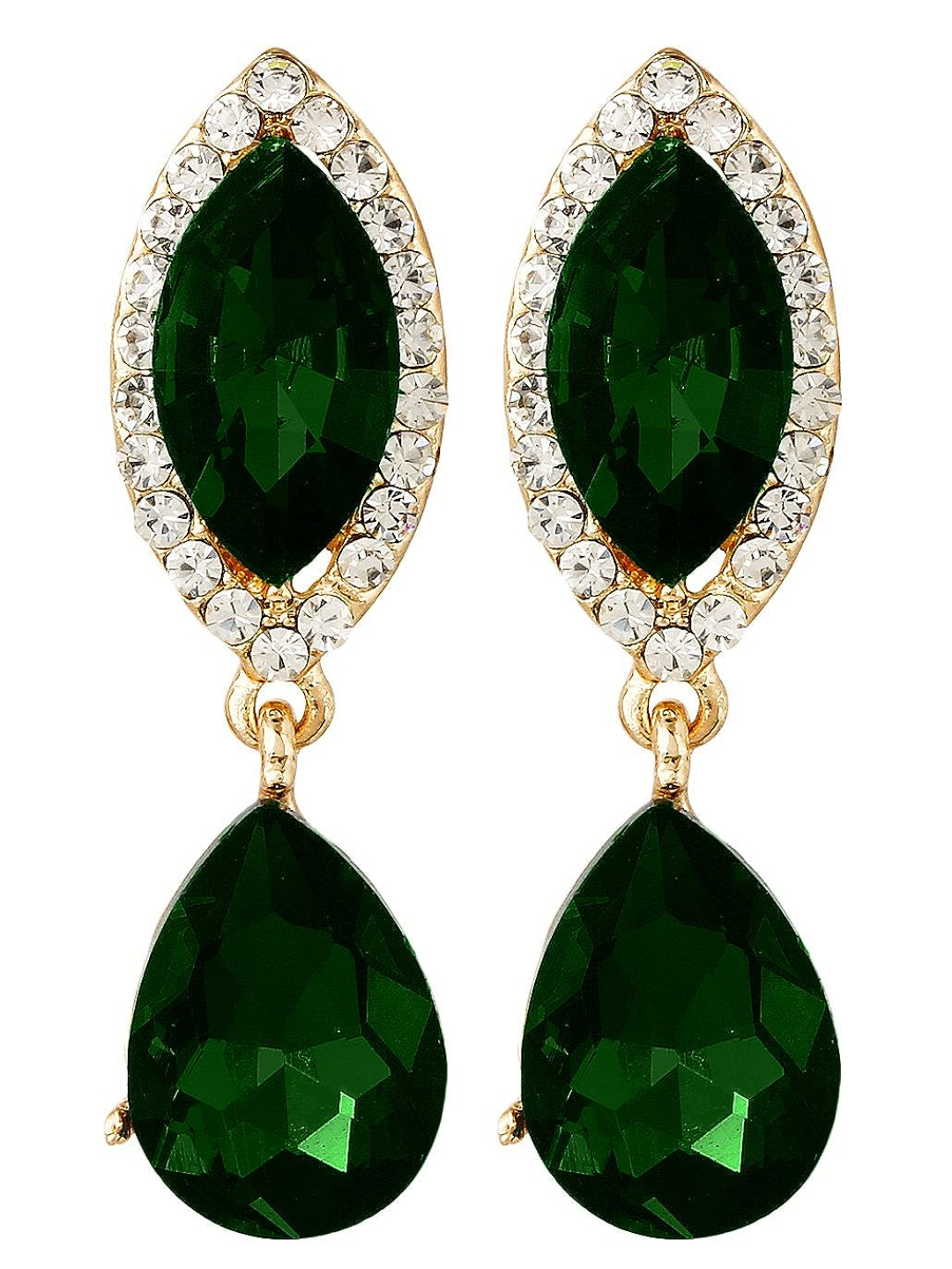 YouBella Jewellery Crystal Drop Earrings for Girls and Women