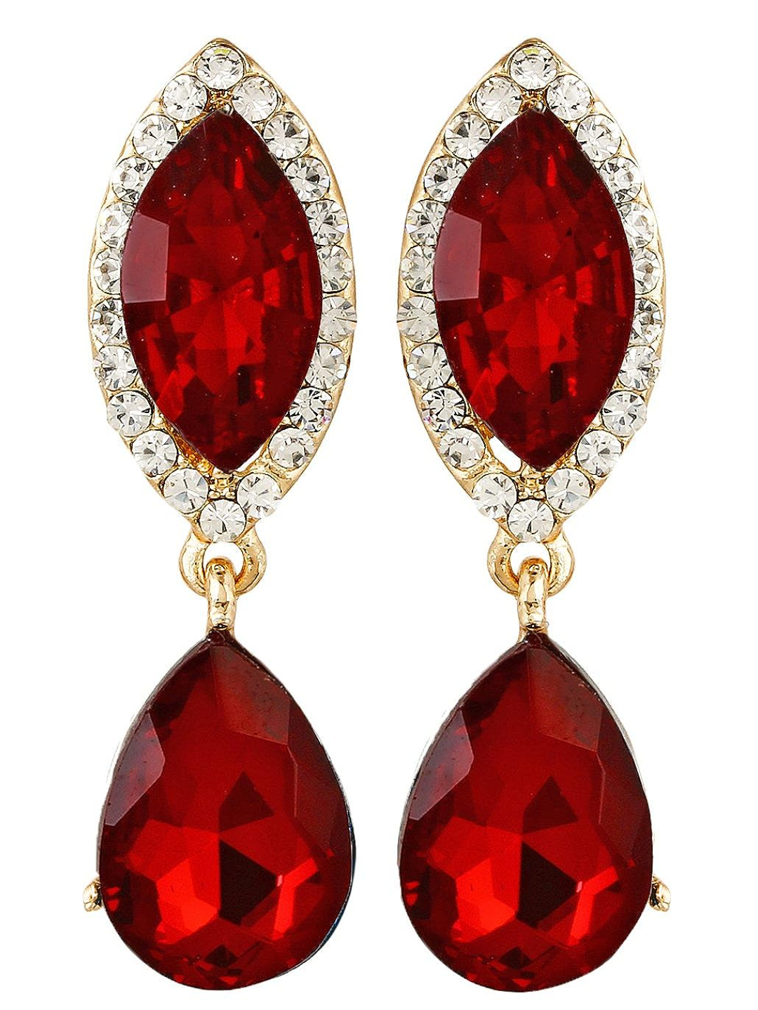 YouBella Jewellery Crystal Drop Earrings for Girls and Women