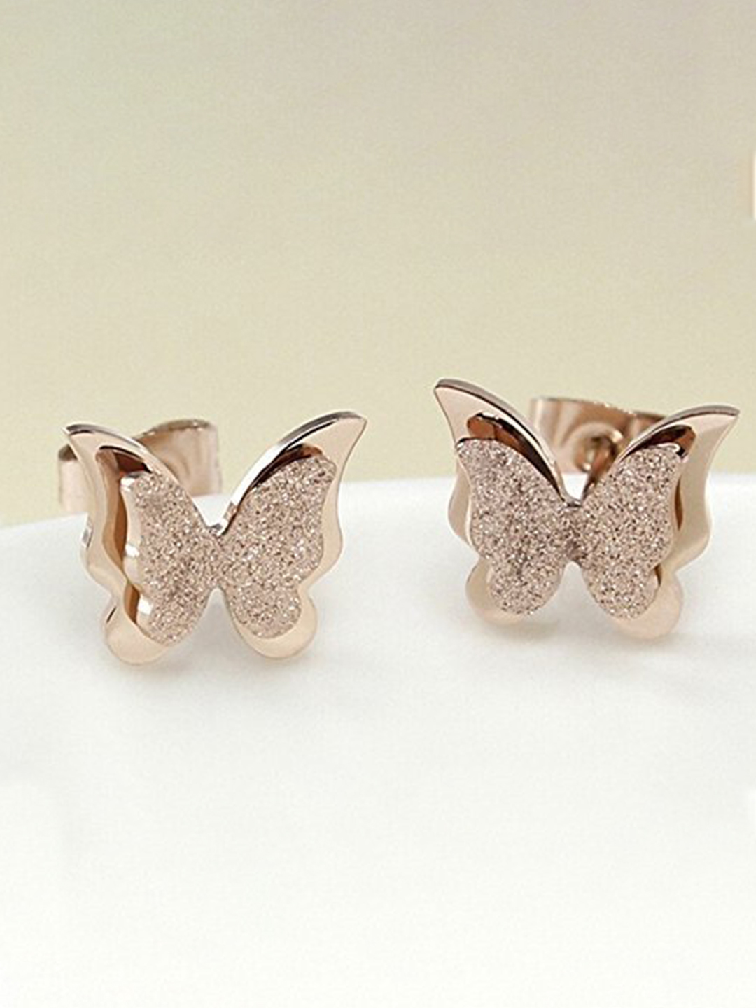 YouBella Stylish Latest Design Butterfly Jewellery Gold Plated Stud Earrings for Women