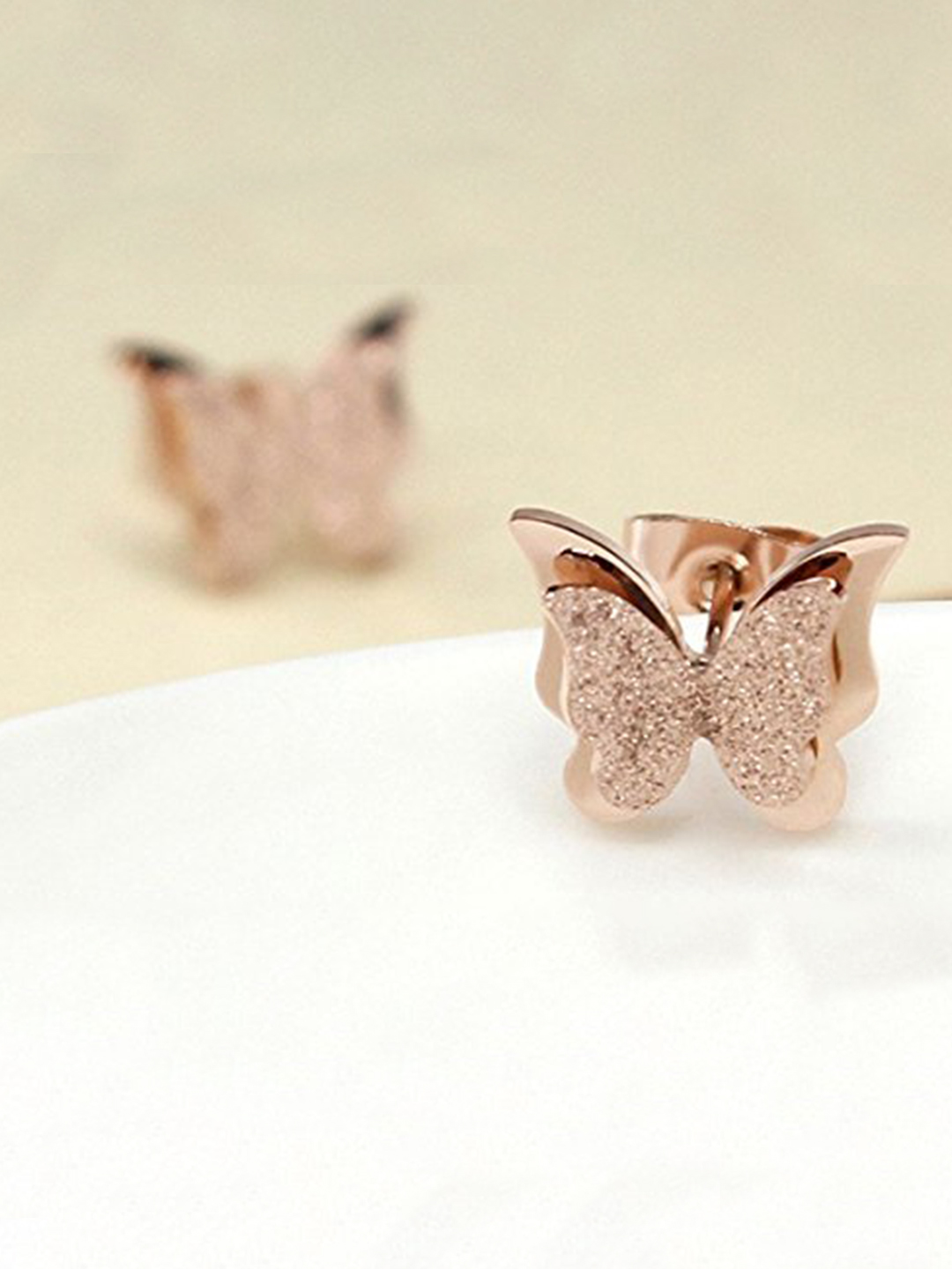 YouBella Stylish Latest Design Butterfly Jewellery Gold Plated Stud Earrings for Women