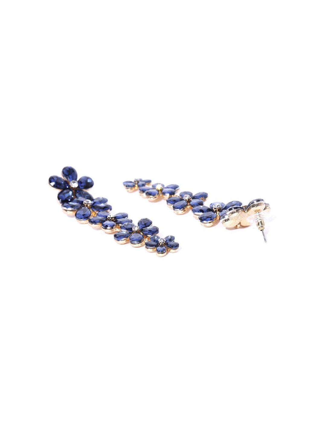 YouBella Stylish Party Wear Jewellery Gold Plated Drop Earrings for Women (BLUE)(YBEAR_32178)