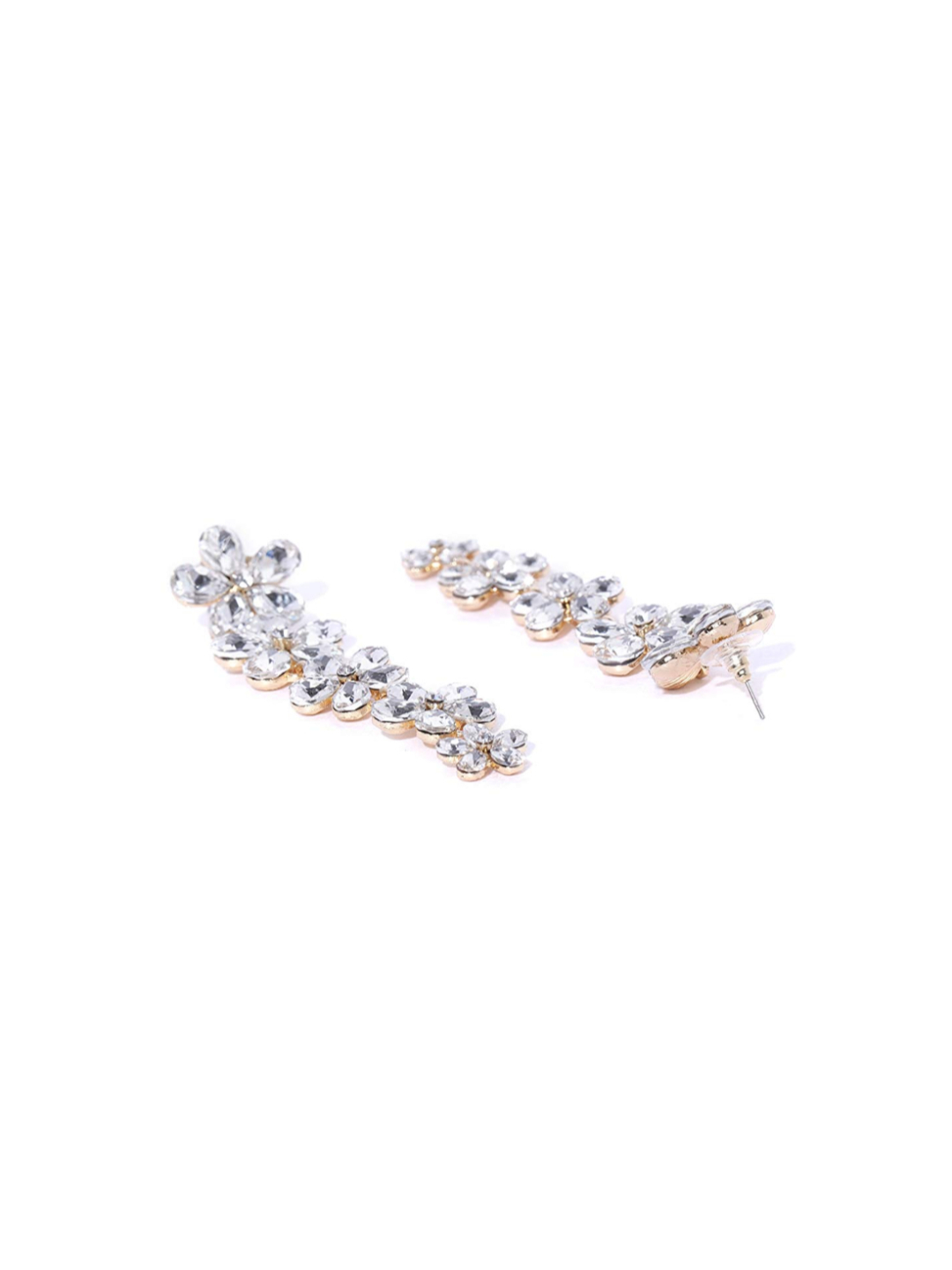 YouBella Jewellery Valentine Collection Swiss Zircon Earings Earrings for Girls and Women (WHITE)