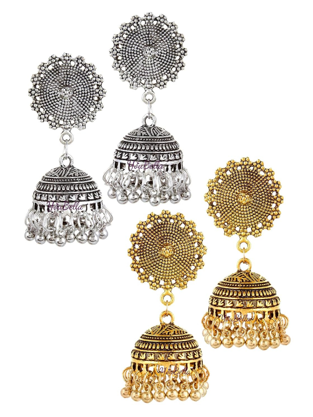 YouBella Jewellery Earrings for Women Combo of Two earings ear rings for Girls and Women