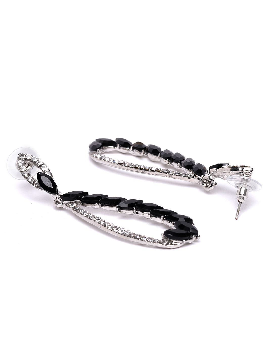 YouBella Jewellery Earings Fashion Dangler Earings for Girls and Women (Black)