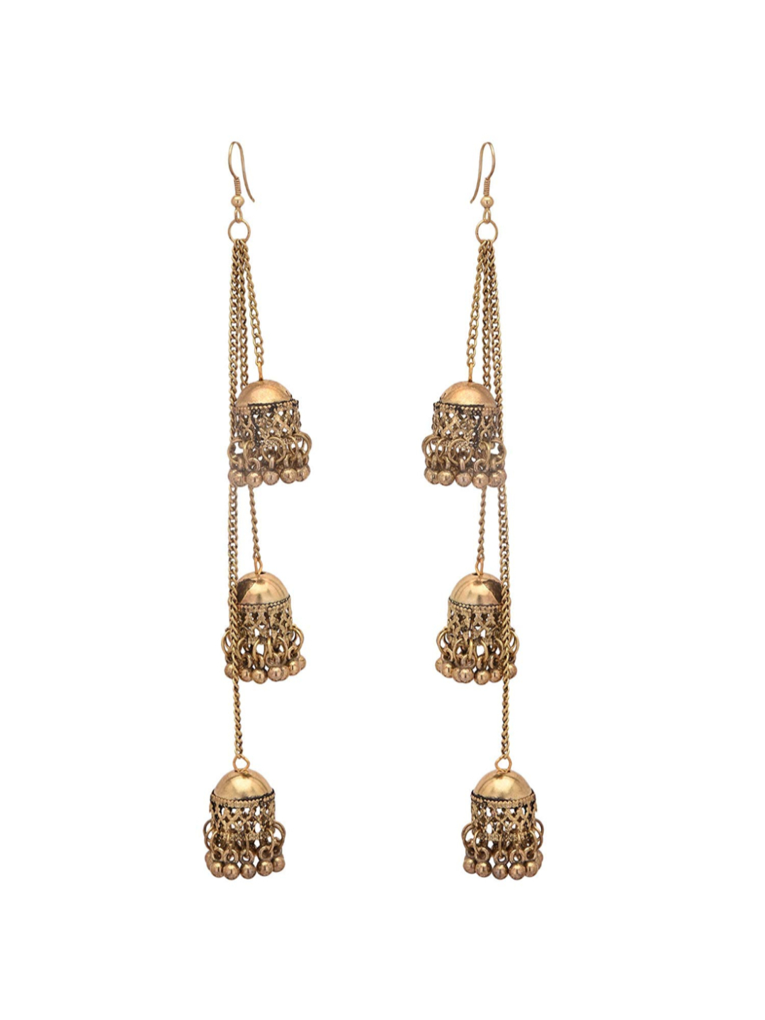 YouBella Earrings for Women Jewellery Earrings Combo of Two Afghani Jhumka earrings ear rings for Girls and Women