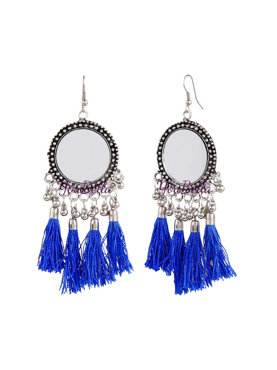 YouBella Jewellery Earings Fashion Mirror Earrings Combo of 4 for Girls and Women