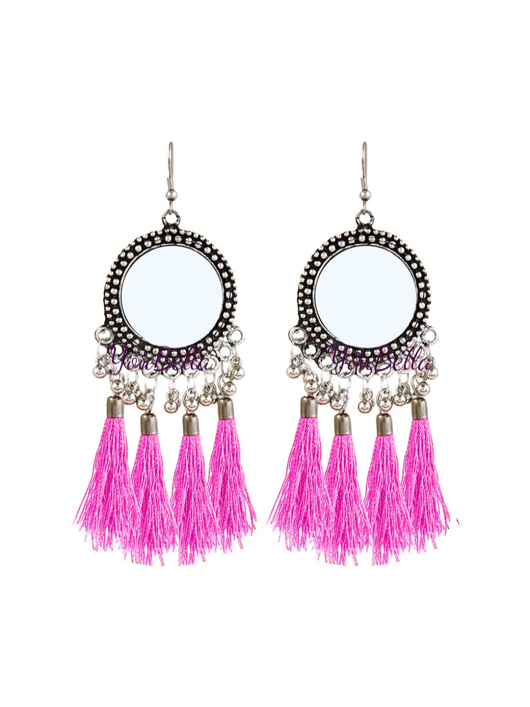 YouBella Jewellery Earings Fashion Mirror Earrings Combo of 4 for Girls and Women