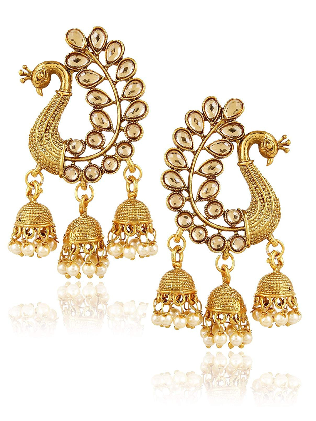 YouBella Earrings for women Jewellery Traditional Pearl Jhumka/Jhumki Earrings for Girls and Women