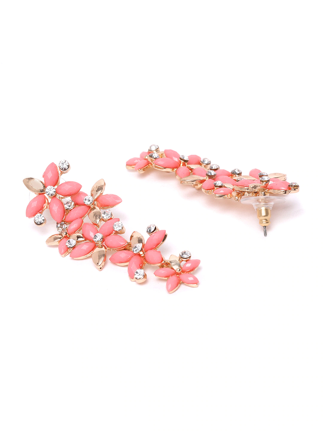 YouBella Jewellery Designer Hanging Earrings for Girls and Women (Light Pink)