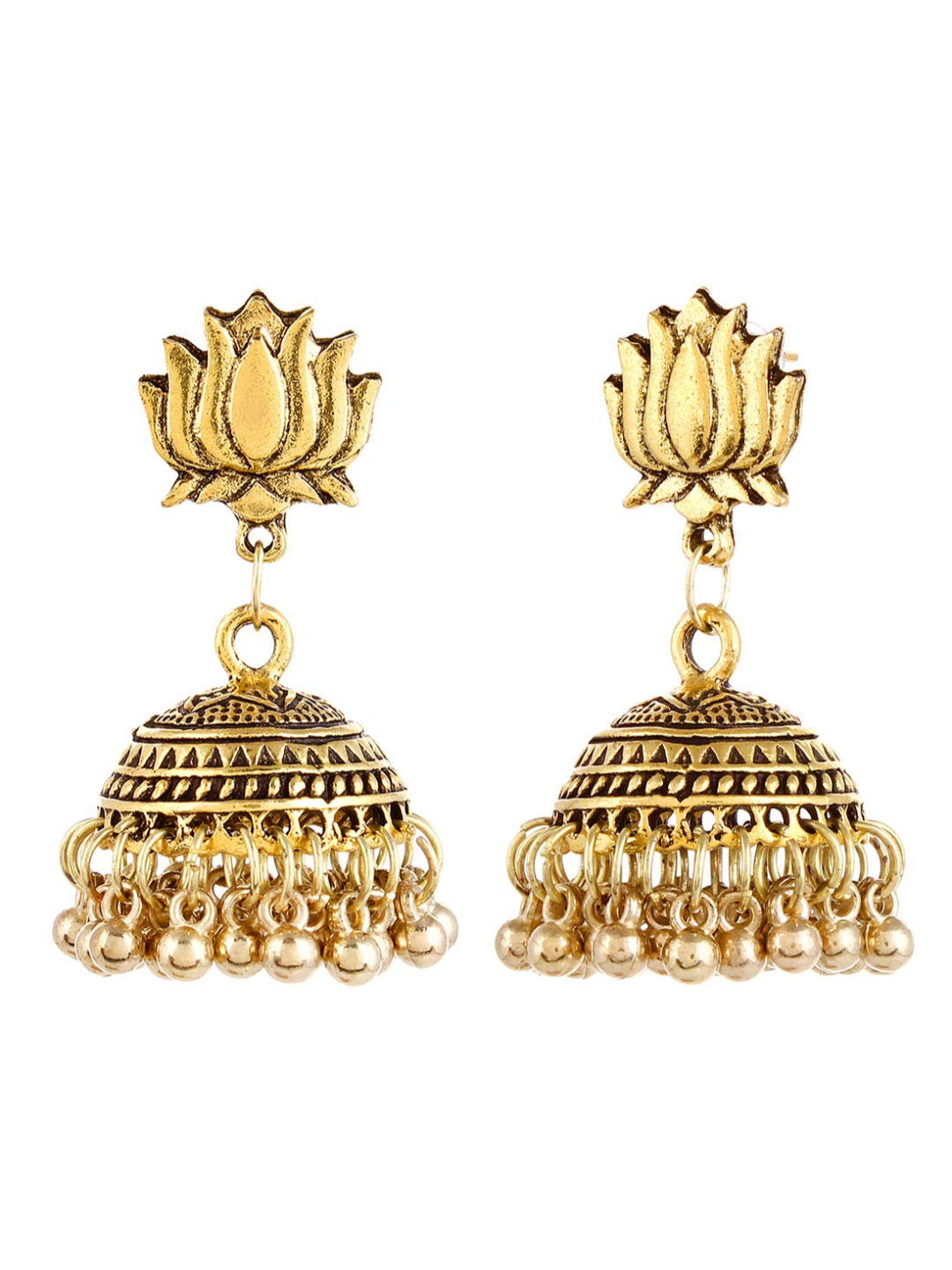 YouBella Jewellery Combo of Two Jhumki earrings for Girls and Women
