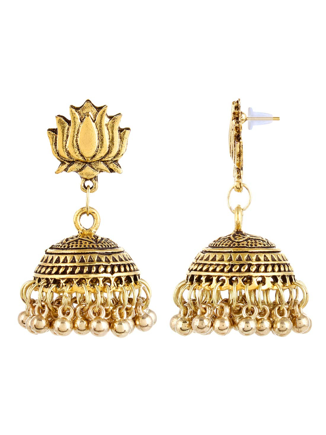 YouBella Jewellery Combo of Two Jhumki earrings for Girls and Women