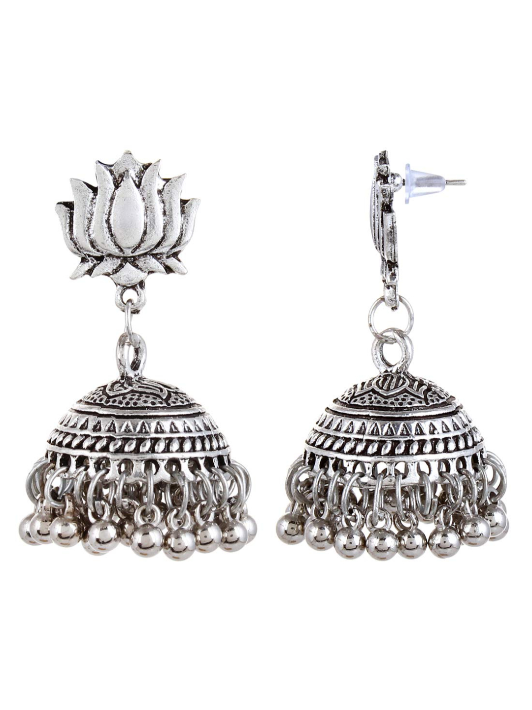 YouBella Jewellery Combo of Two Jhumki earrings for Girls and Women