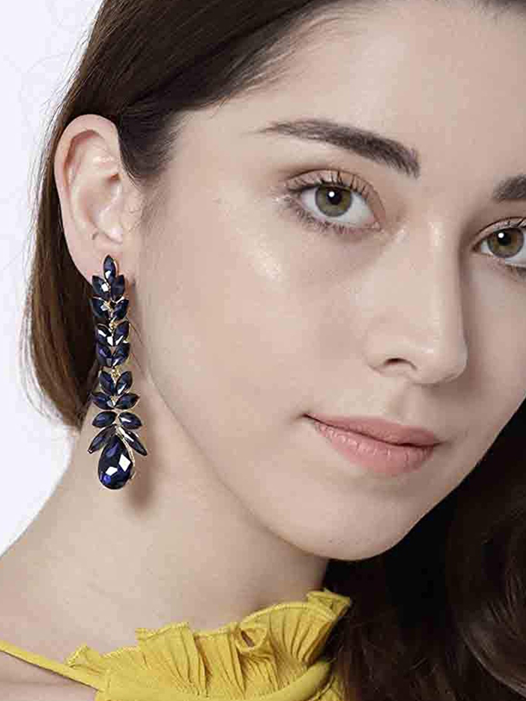 YouBella Jewellery Valentine Collection Earings Crystal Earrings for Girls and Women (Blue)