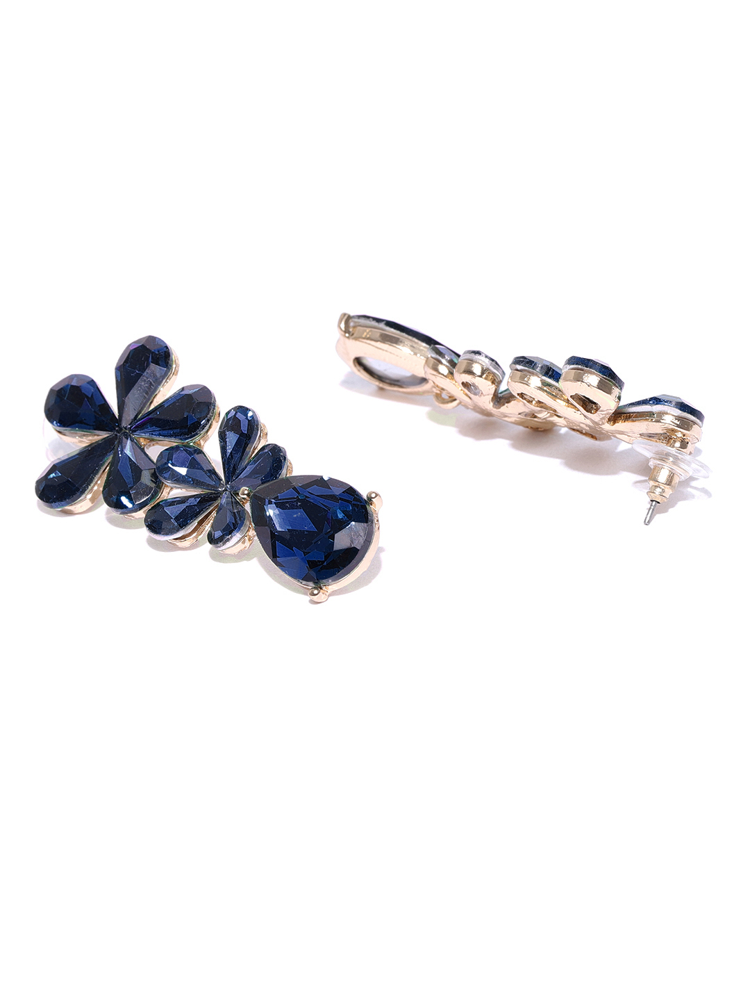 YouBella Jewellery Valentine Collection AAA Swiss Zircon Earings Fashion Earrings for Girls and Women (Blue)