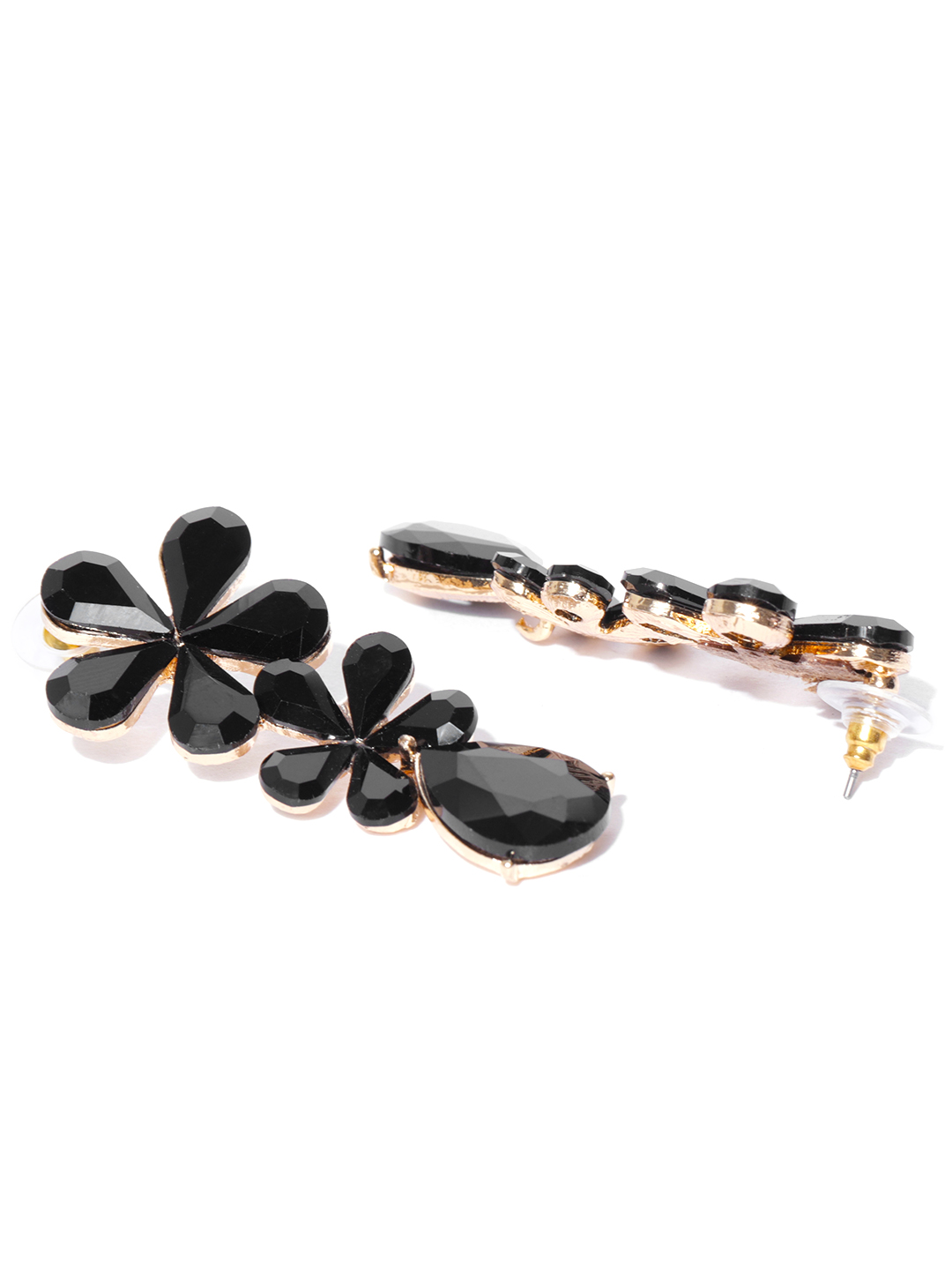 YouBella Jewellery Valentine Collection AAA Swiss Zircon Earings Fashion Earrings for Girls and Women (Black)